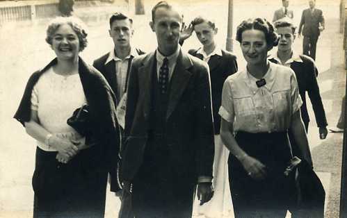 Enjoying the sea air on Bournemouth promenade - August 1939